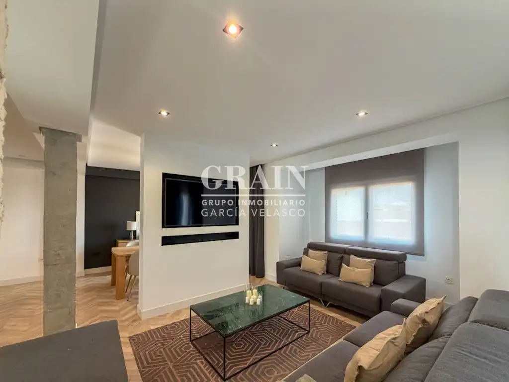 Wohnzimmer von Dachboden zur Miete in Albacete mit Heizung, Terrasse und Balkon