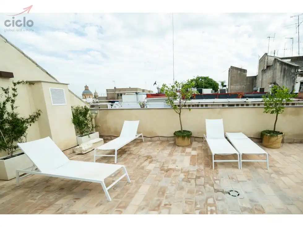 Terrace of Flat for sale in Sevilla  with Terrace, Swimming Pool and Furnished