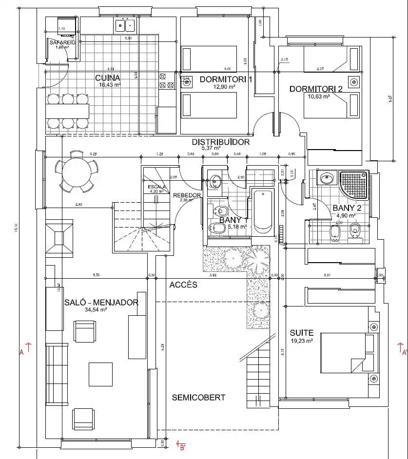 Haus oder Chalet zum Verkauf in Olivella mit Heizung, Privatgarten und Abstellraum
