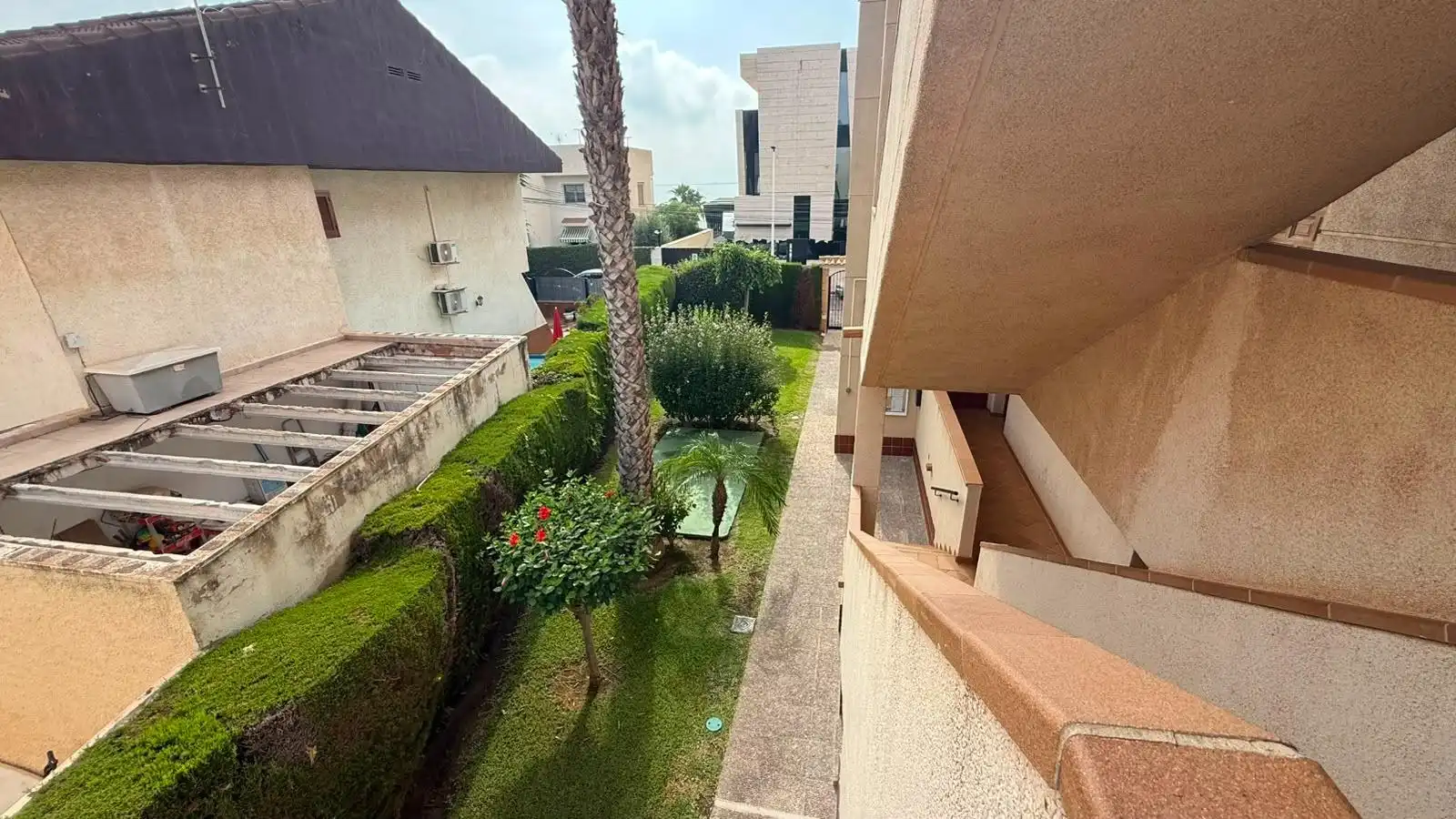Terrassa de Apartament en venda en San Javier amb Moblat, Balcó i Piscina comunitària
