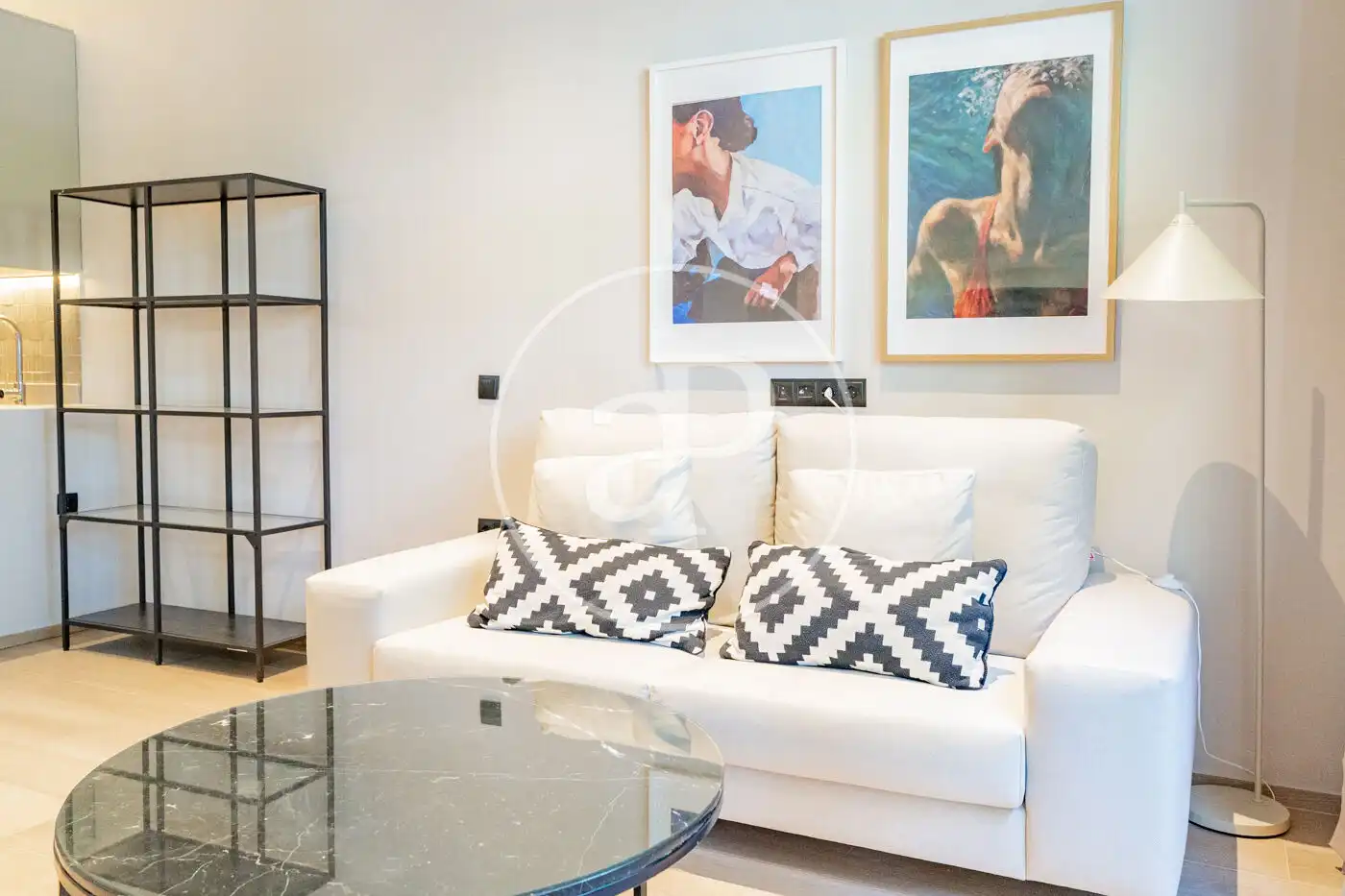 Wohnzimmer von Wohnung zur Miete in Madrid mit Klimaanlage, Heizung und Möbliert