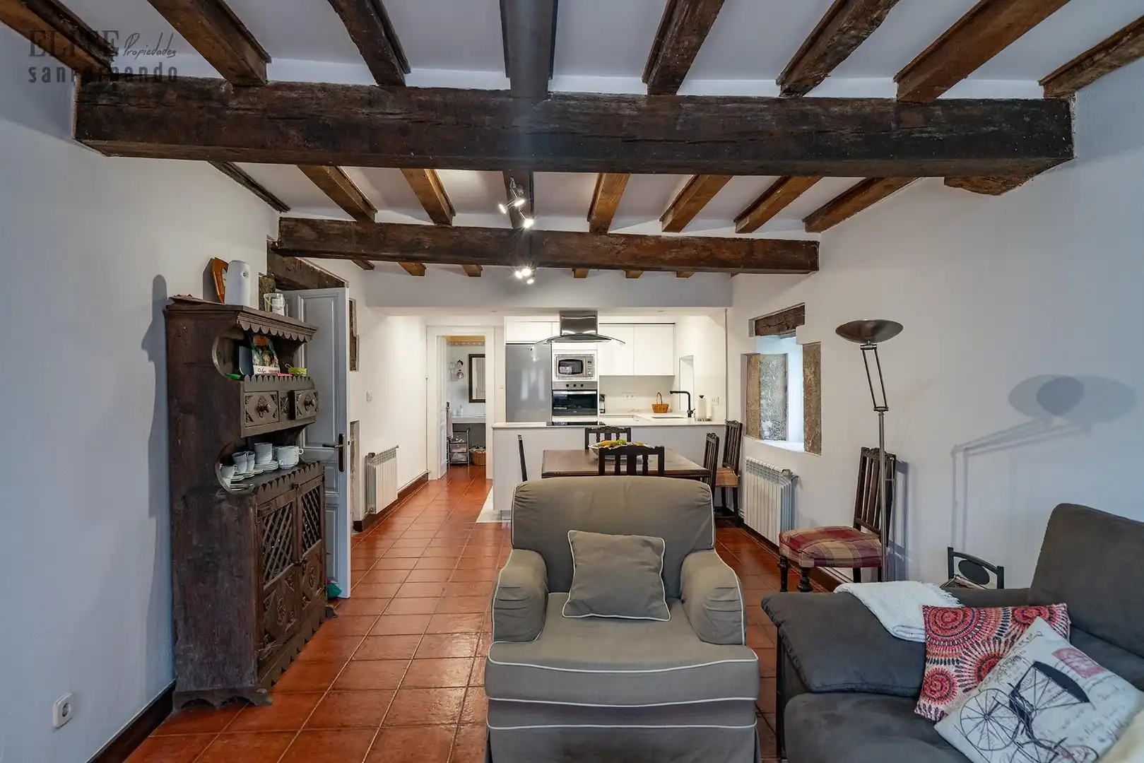 Sala de estar de Casa o chalet en venta en Puente Viesgo con Calefacción, Jardín privado y Terraza
