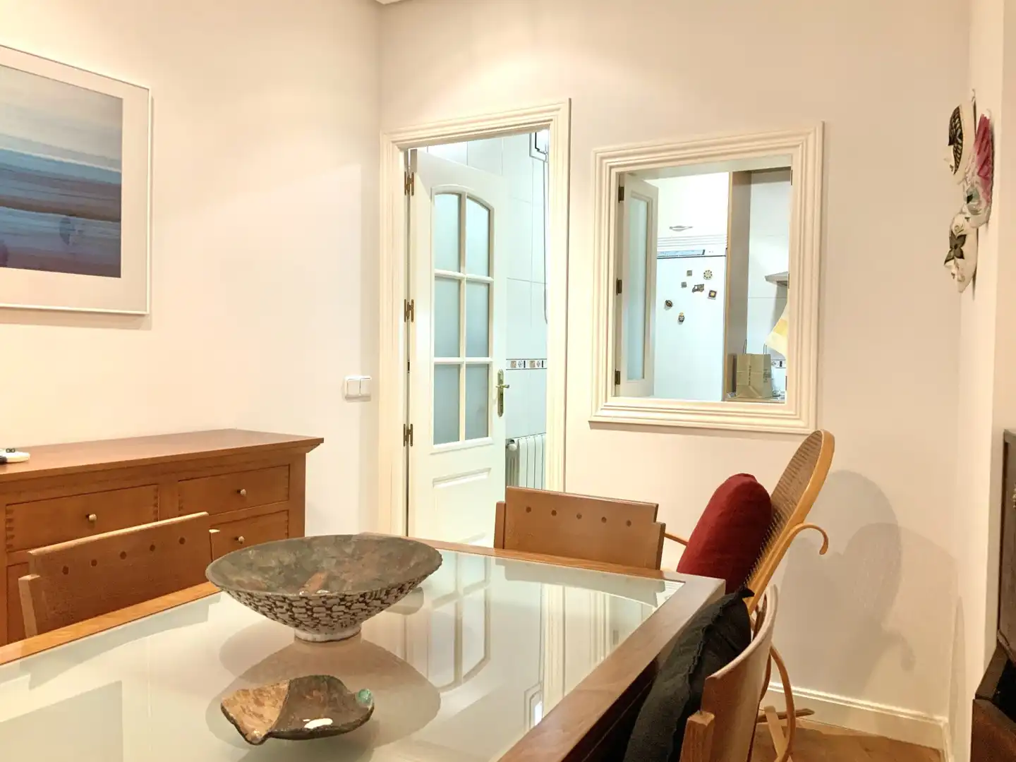 Dining room of Flat for rent in Madrid  with Air Conditioner, Heating and Furnished