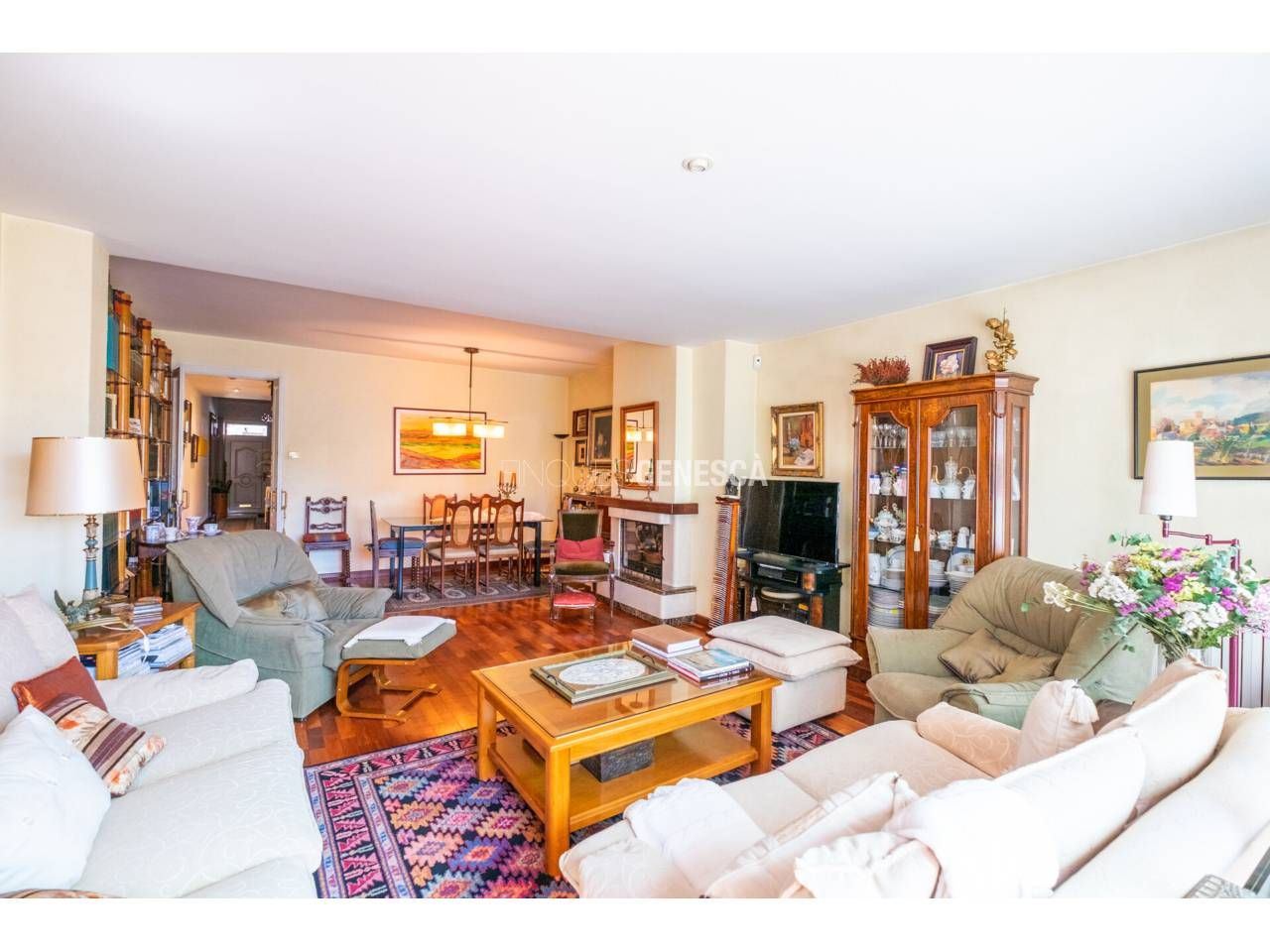 Sala d'estar de Casa o xalet en venda en Matadepera amb Aire condicionat, Calefacció i Jardí privat