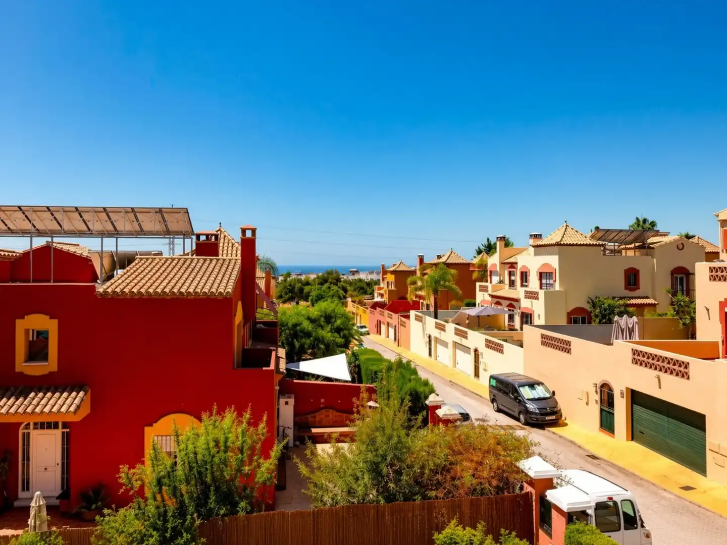Vista exterior de Casa adosada en venda en Marbella amb Aire condicionat, Jardí privat i Terrassa