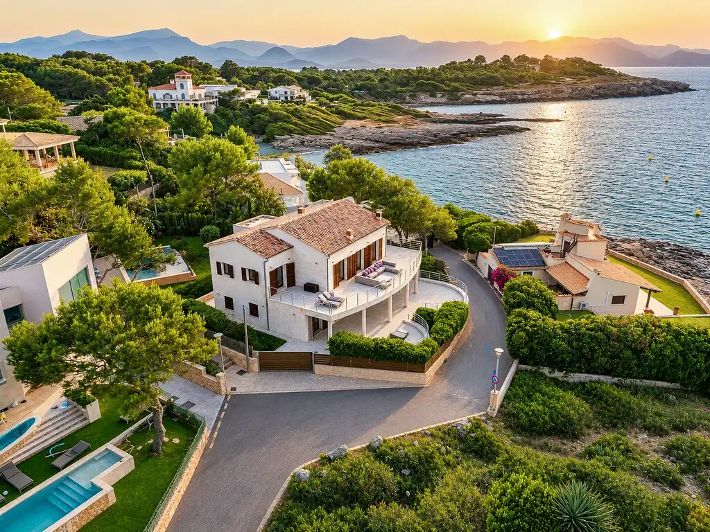 Vista exterior de Casa o xalet en venda en Alcúdia amb Aire condicionat, Jardí privat i Terrassa