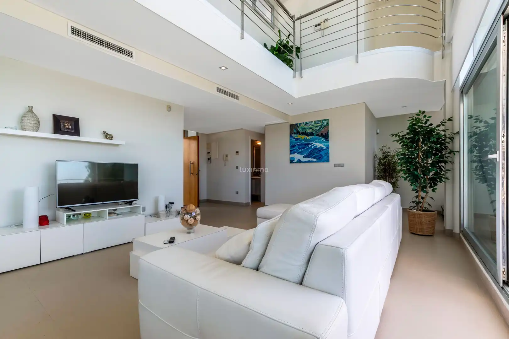 Sala de estar de Casa adosada en venta en Altea con Aire acondicionado, Jardín privado y Terraza