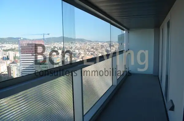 Terrace of Flat for rent in L'Hospitalet de Llobregat  with Air Conditioner, Heating and Parquet flooring