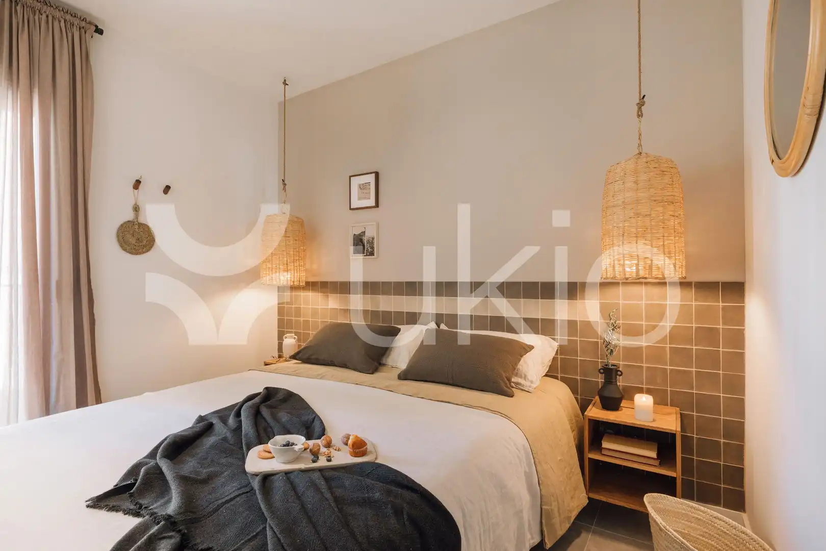 Habitación de Apartamento de alquiler en Barcelona con Aire acondicionado, Amueblado y Horno