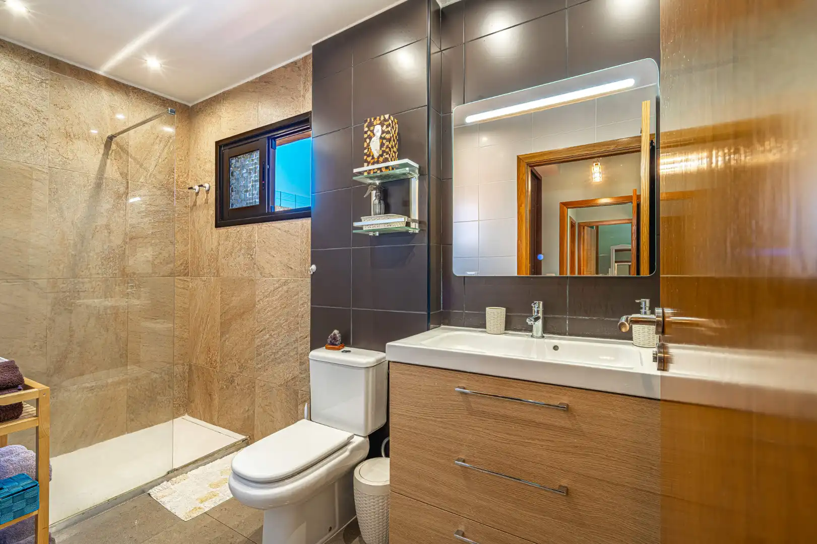 Bathroom of Detached homes for sale in Los Realejos  with Parquet flooring, Terrace and Storage room