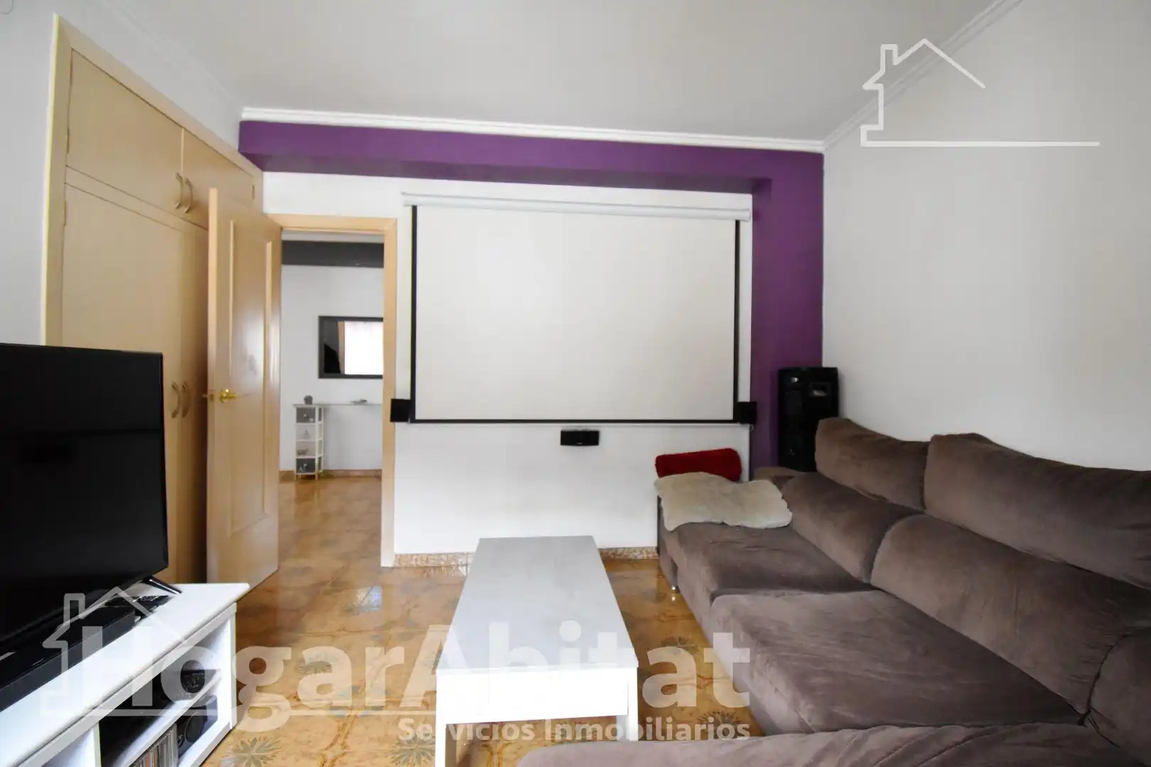 Sala de estar de Casa o chalet en venta en Benirredrà con Aire acondicionado, Terraza y Trastero