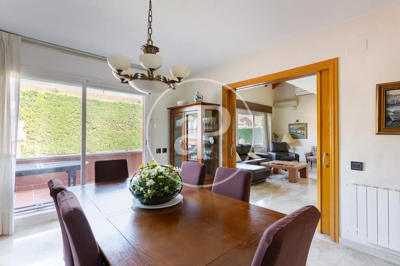 Dining room of Houses for sale in Sant Cugat del Vallès  with Air Conditioner, Heating and Private garden