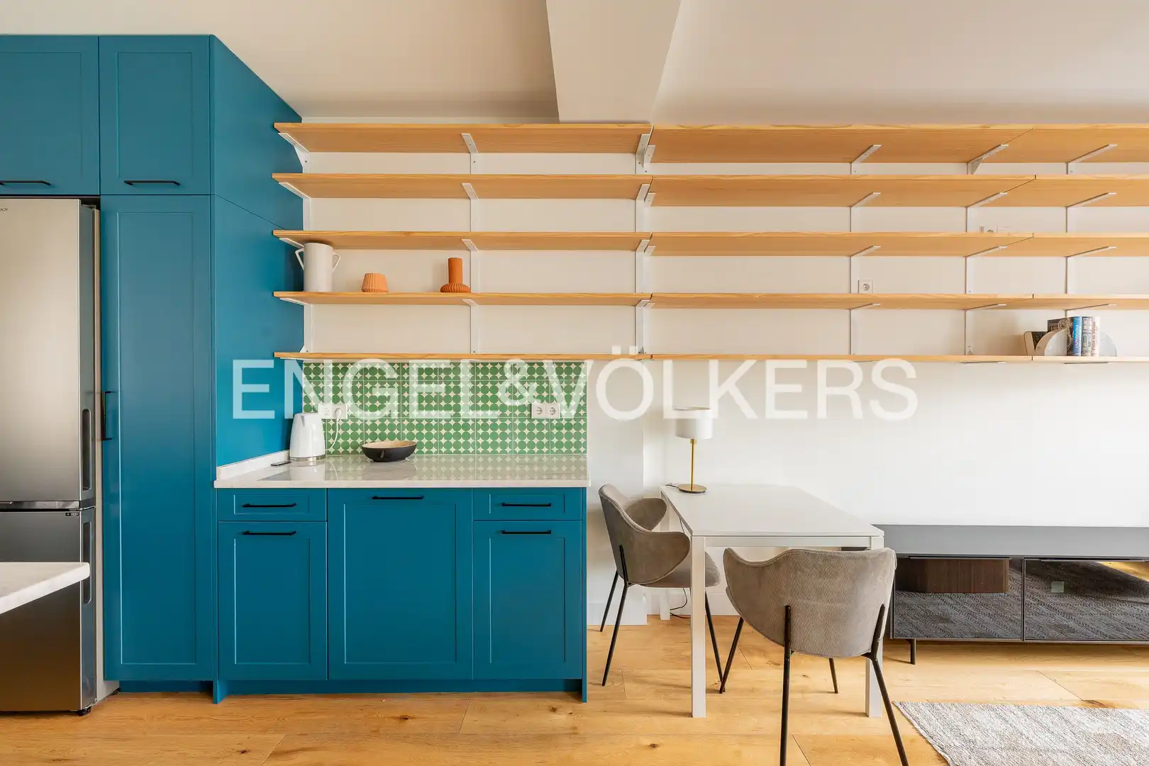 Kitchen of Flat for rent in Madrid  with Air Conditioner, Heating and Furnished