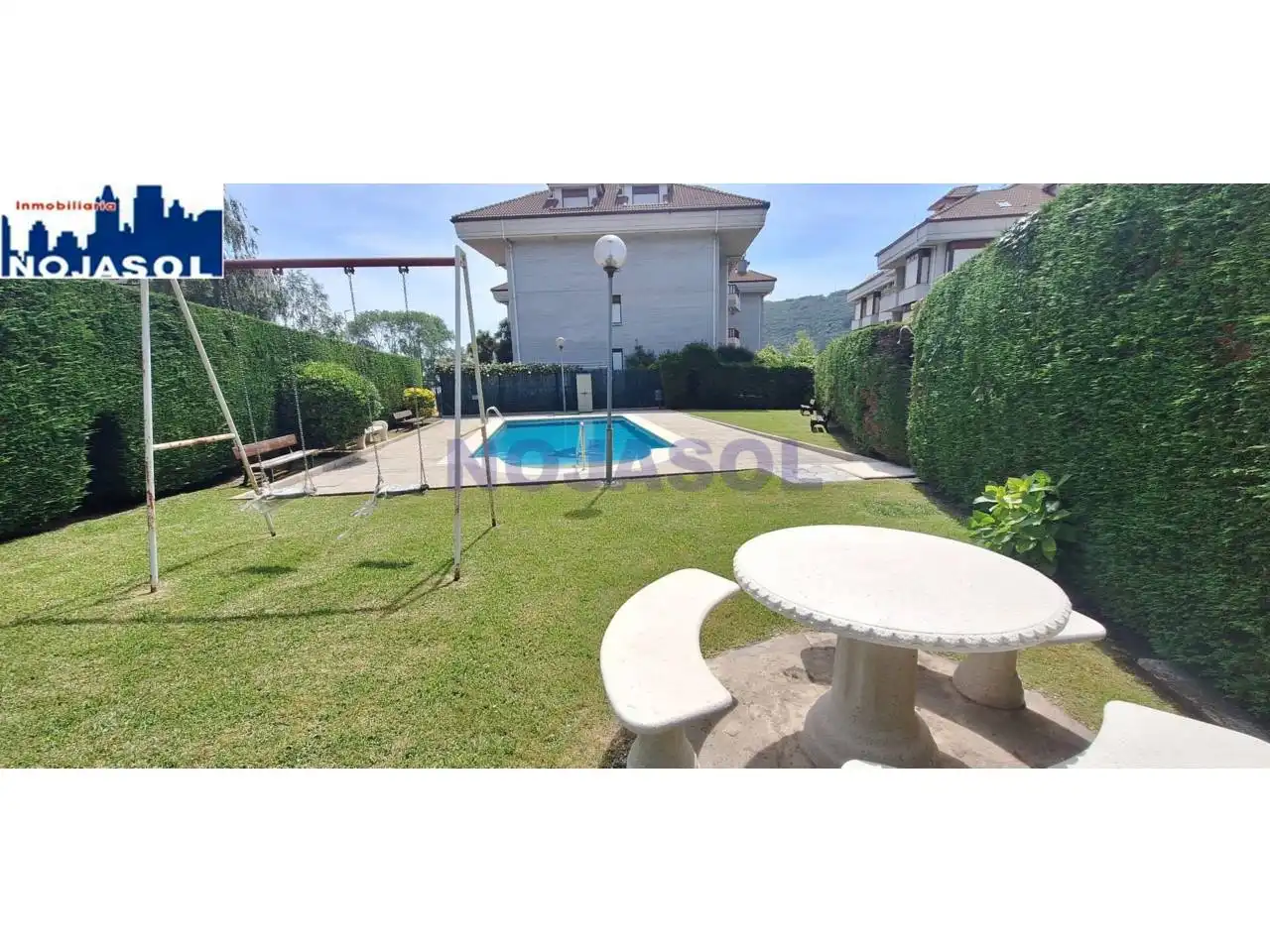 Schwimmbecken von Wohnung zur Miete in Noja mit Heizung, Terrasse und Möbliert