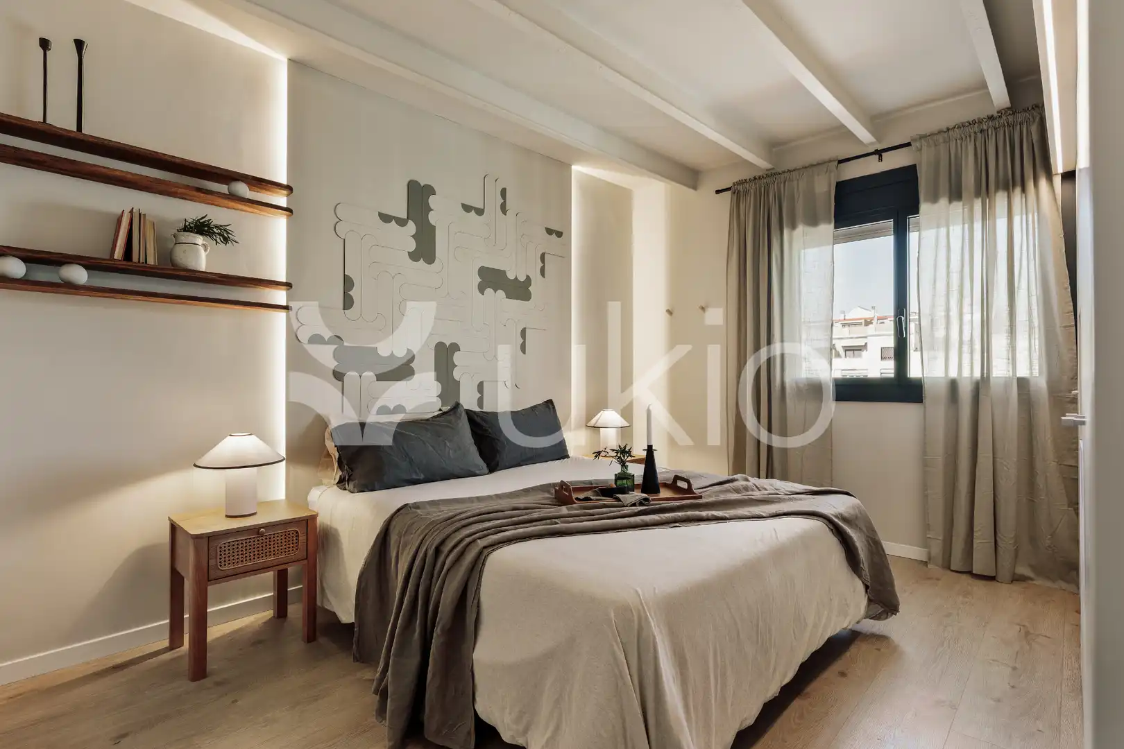 Bedroom of Apartments for rent in Barcelona  with Air Conditioner, Heating and Terrace