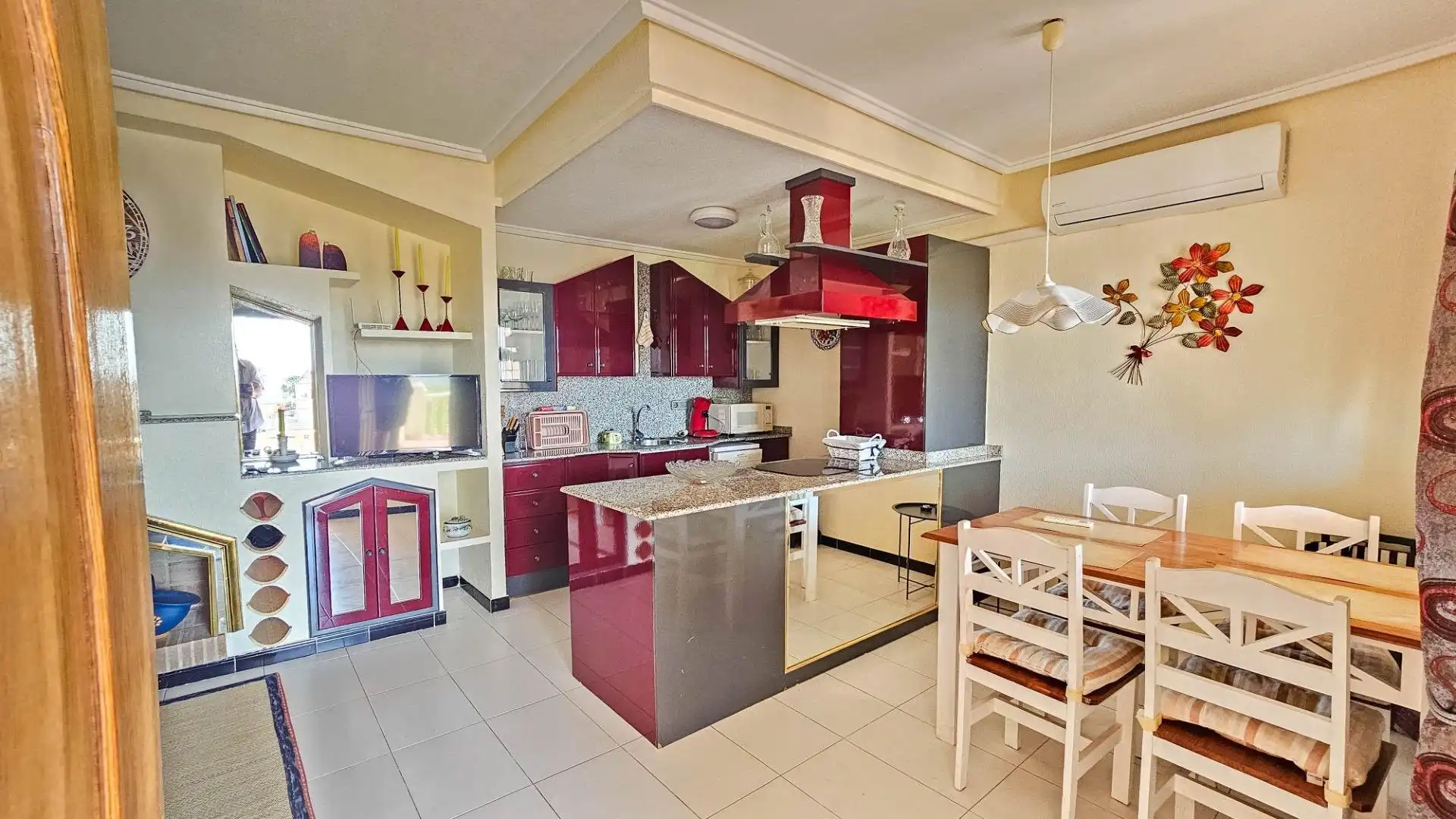 Kitchen of Houses for sale in Orihuela  with Air Conditioner, Private garden and Swimming Pool