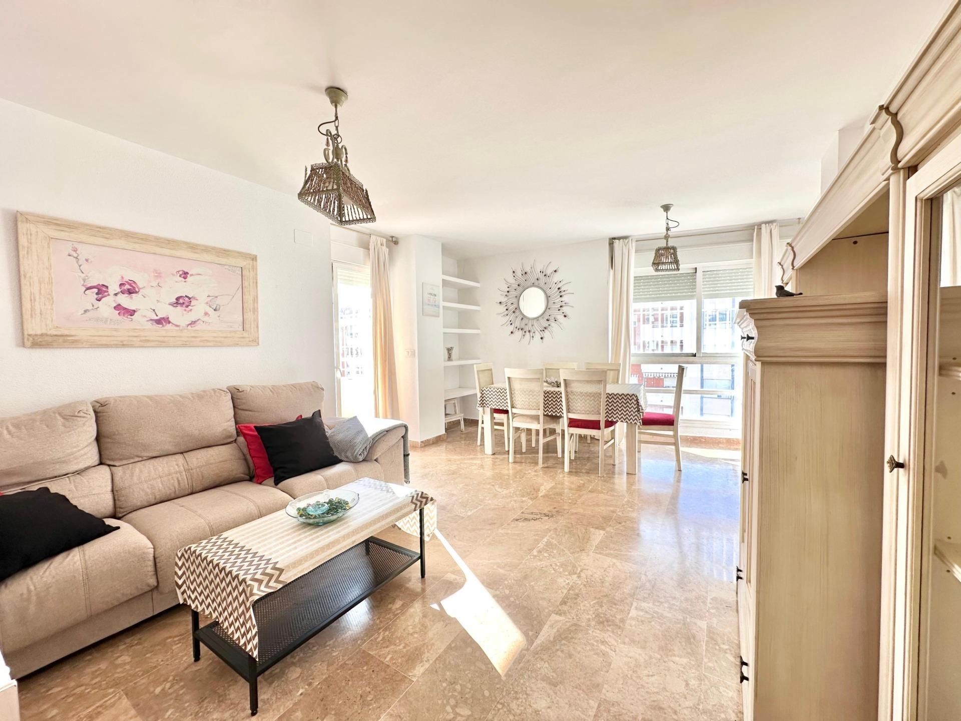 Living room of Flat for sale in Málaga Capital  with Air Conditioner, Private garden and Storage room