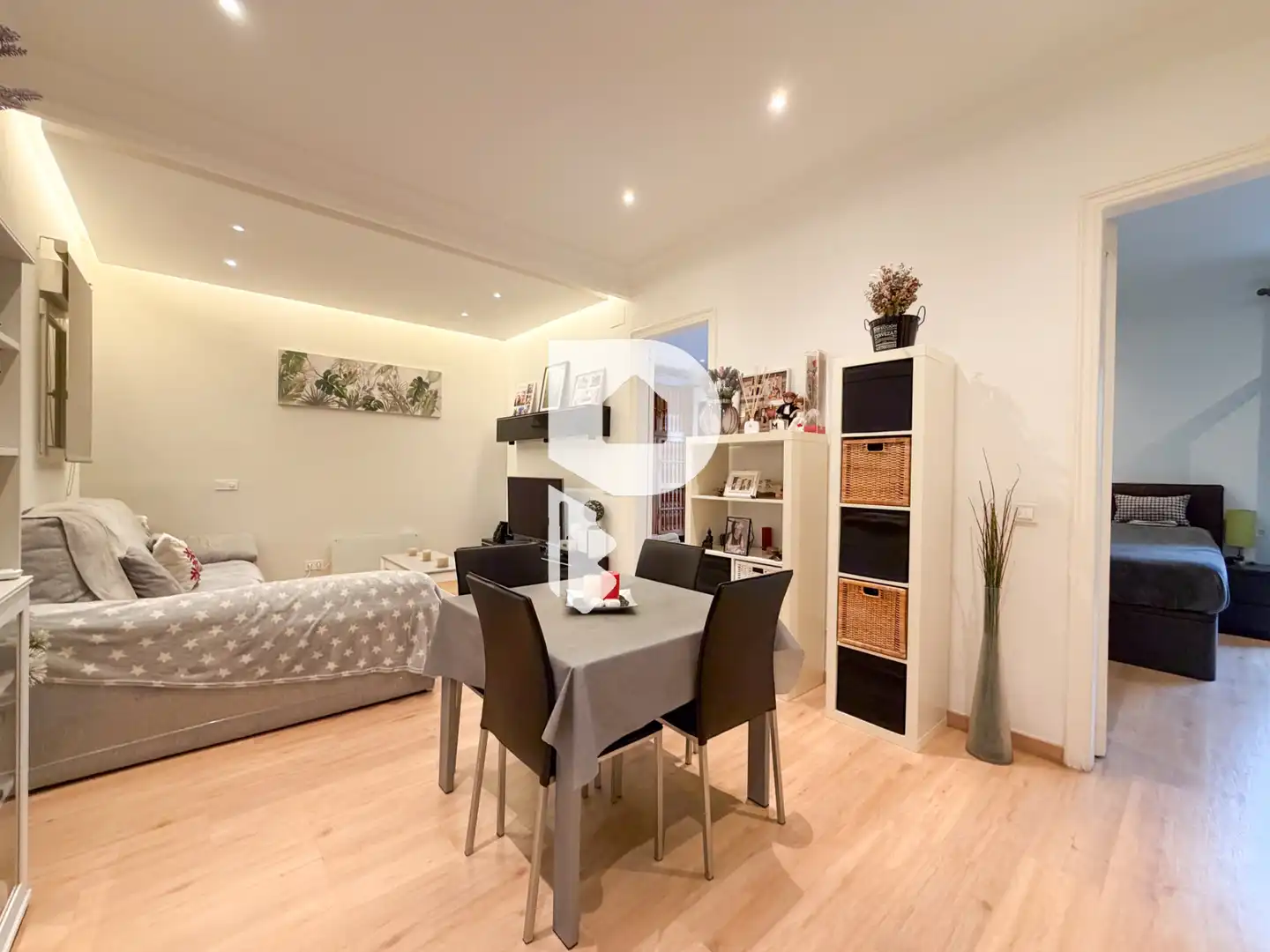 Living room of Flat for sale in Barcelona  with Air Conditioner, Heating and Parquet flooring