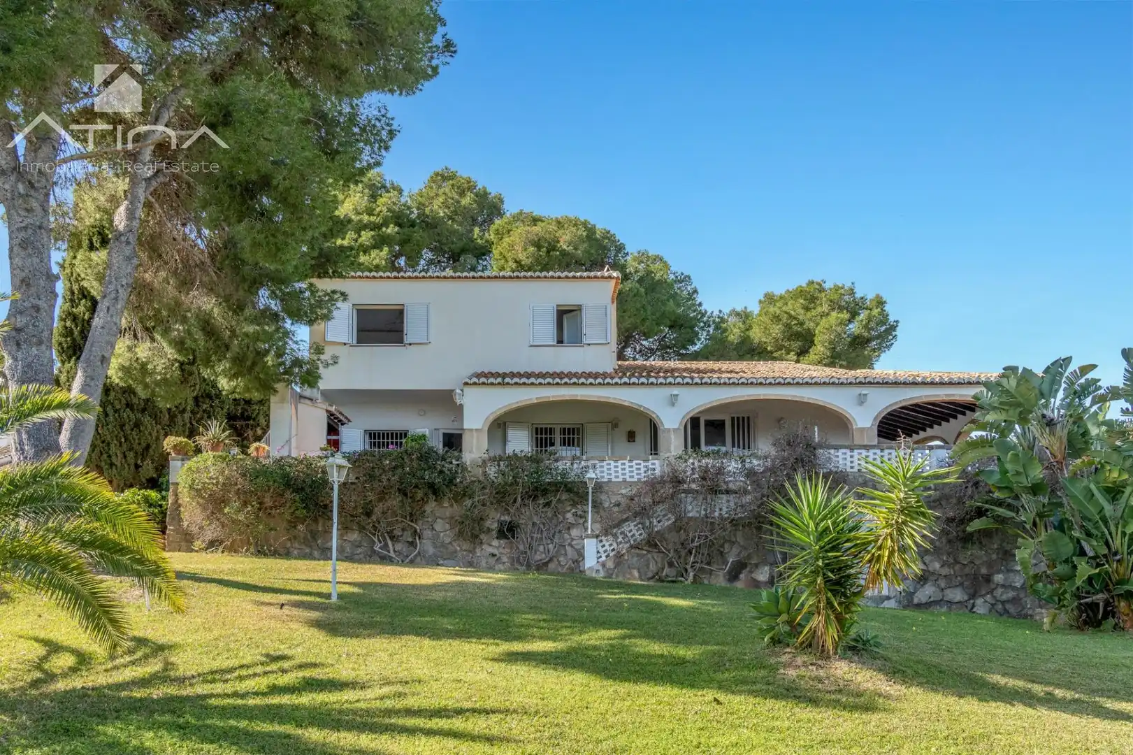 Vista exterior de Casa o chalet en venta en Jávea / Xàbia con Jardín privado, Terraza y Piscina
