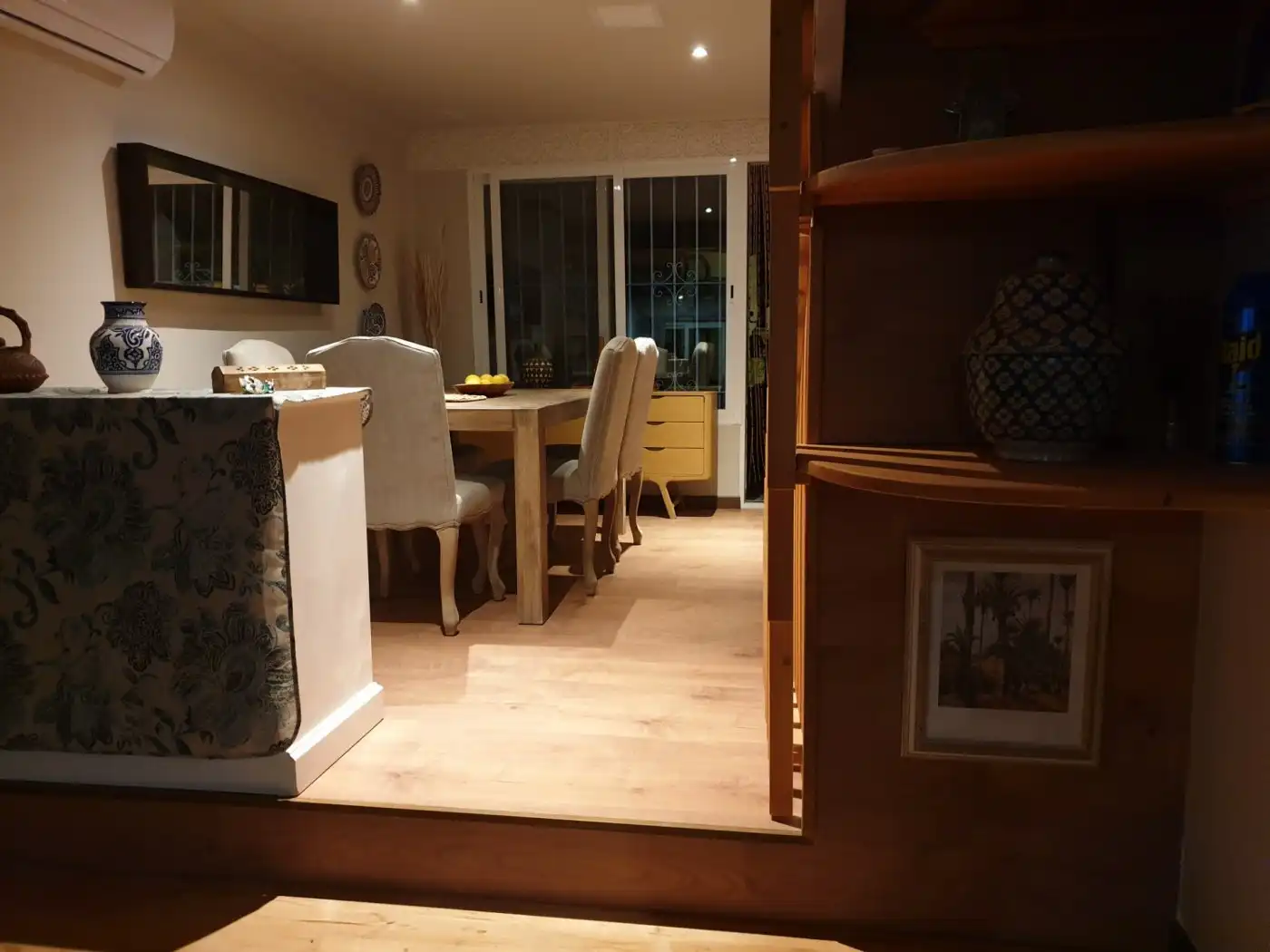 Dining room of Houses for sale in Calpe / Calp  with Air Conditioner, Heating and Private garden