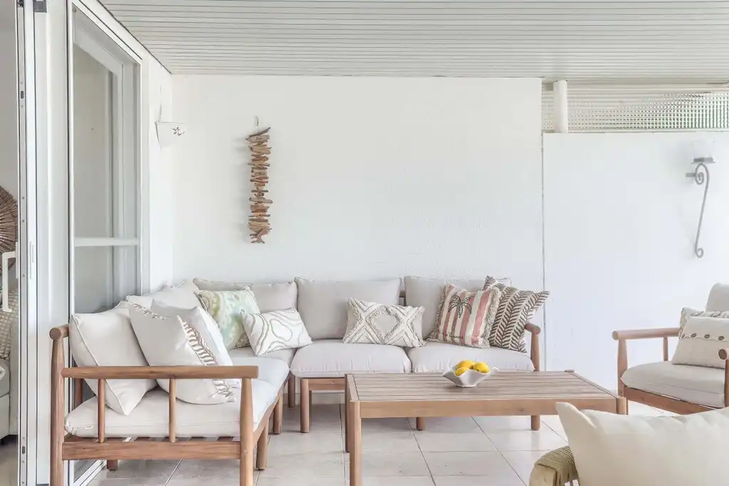 Sala de estar de Apartamento en venta en Calvià con Aire acondicionado, Jardín privado y Terraza