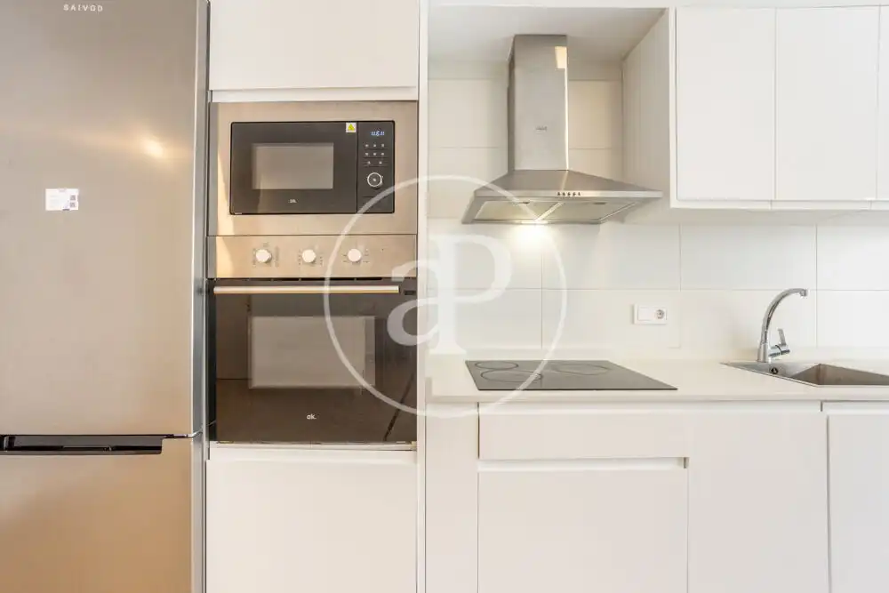 Kitchen of Flat for rent in Valencia  with Air Conditioner, Heating and Furnished