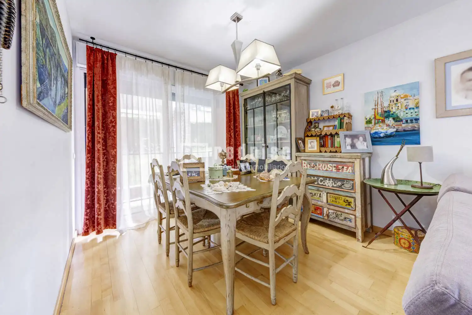 Esszimmer von Wohnung zum Verkauf in Boadilla del Monte mit Klimaanlage, Heizung und Privatgarten