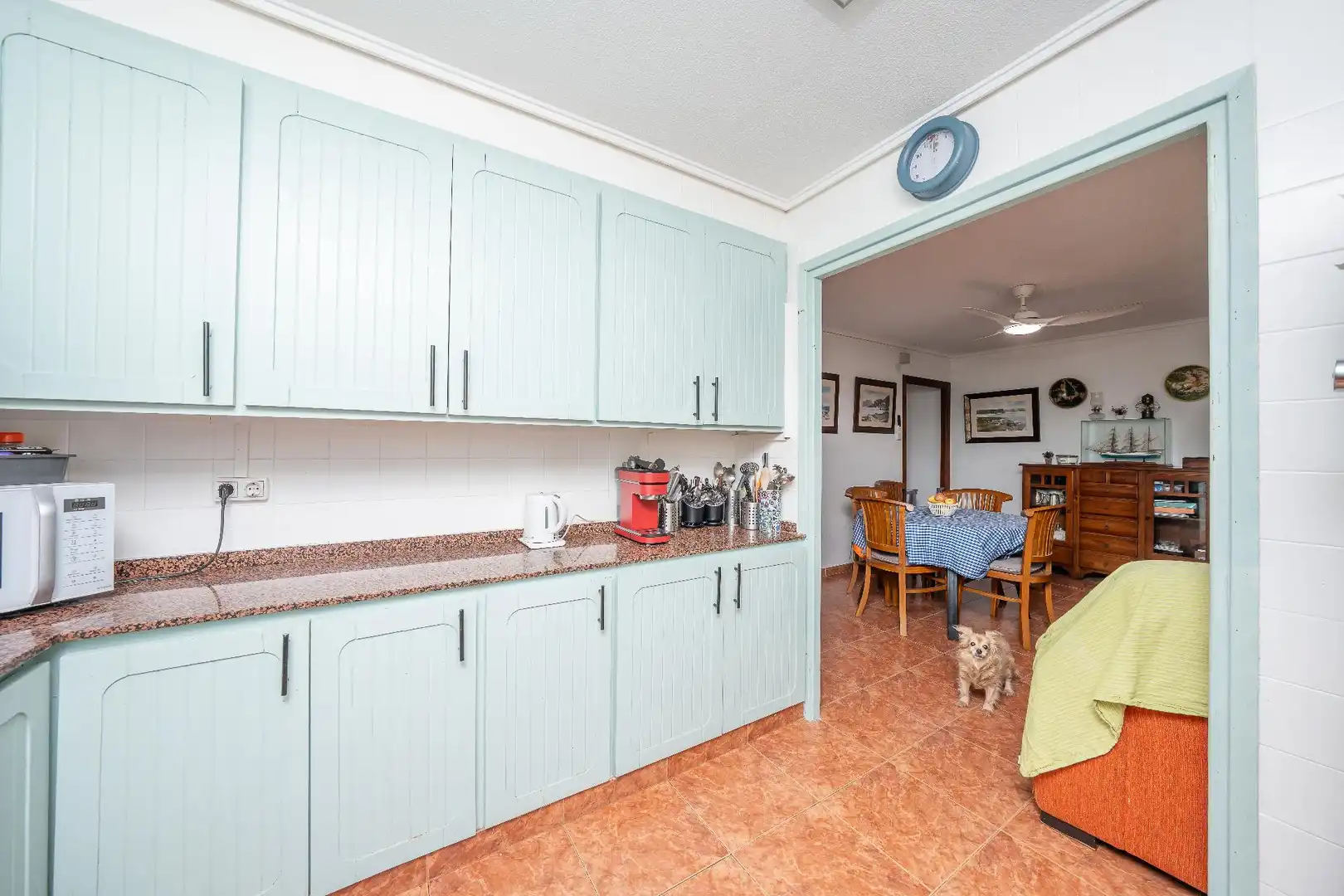 Kitchen of Flat for sale in Elche / Elx  with Heating, Furnished and Balcony