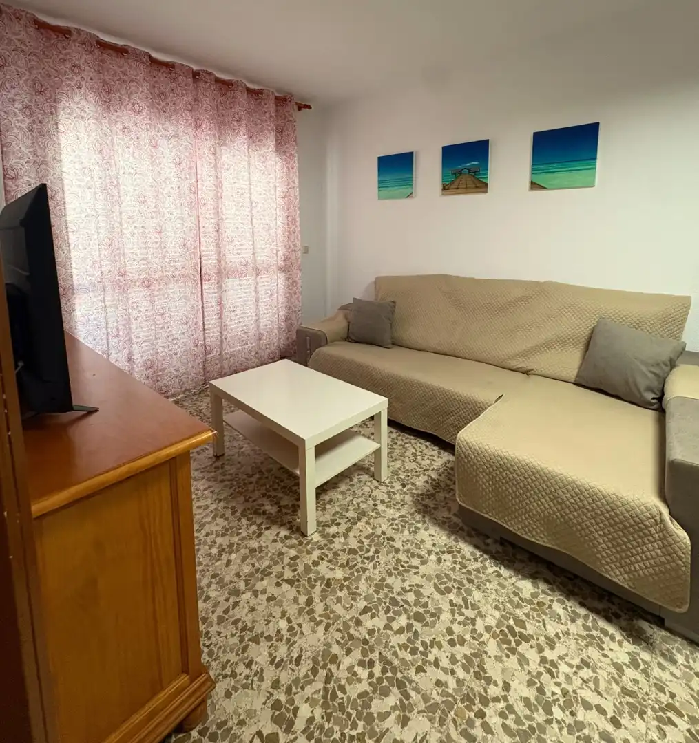 Living room of Flat for rent in Chipiona  with Terrace, Furnished and Washing machine