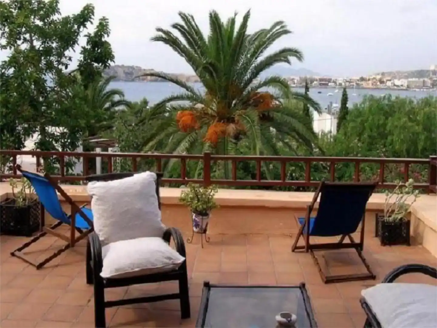 Terrassa de Casa o xalet de lloguer en Santa Eulària des Riu amb Aire condicionat i Piscina