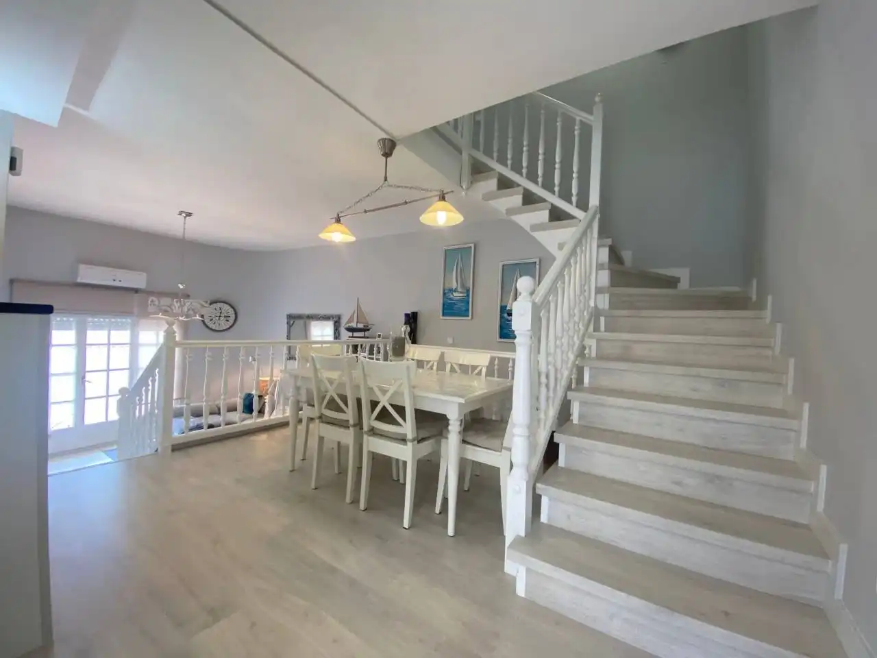Comedor de Casa adosada en venta en Mont-roig del Camp con Aire acondicionado, Parquet y Terraza