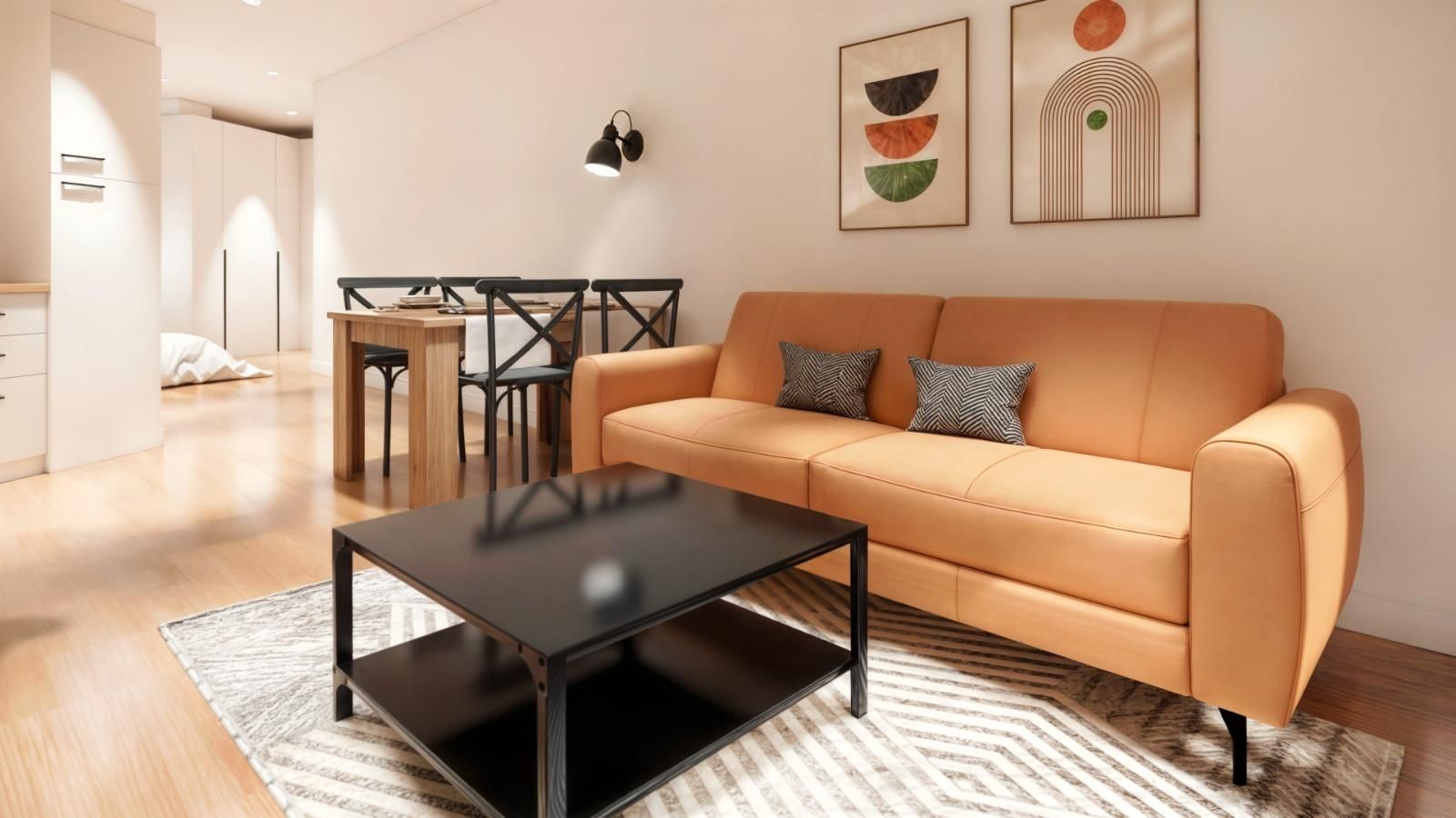 Wohnzimmer von Wohnung zum Verkauf in Málaga Capital mit Heizung, Terrasse und Abstellraum