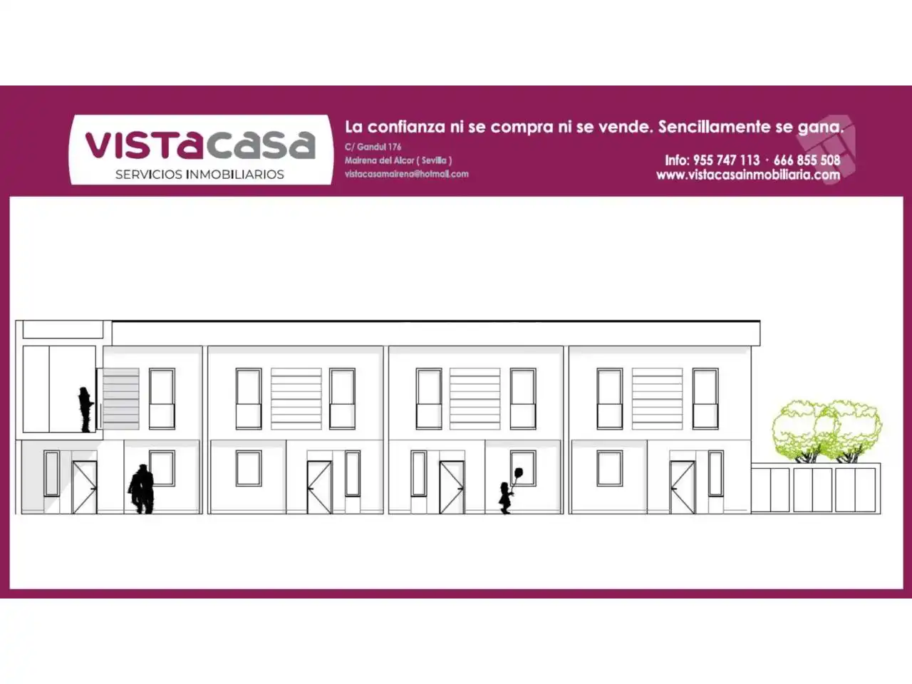 Casa adosada en venta en El Viso del Alcor con Aire acondicionado, Calefacción y Terraza