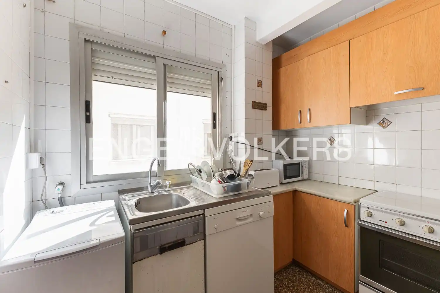 Küche von Wohnung zum Verkauf in Valencia mit Heizung, Möbliert und Balkon