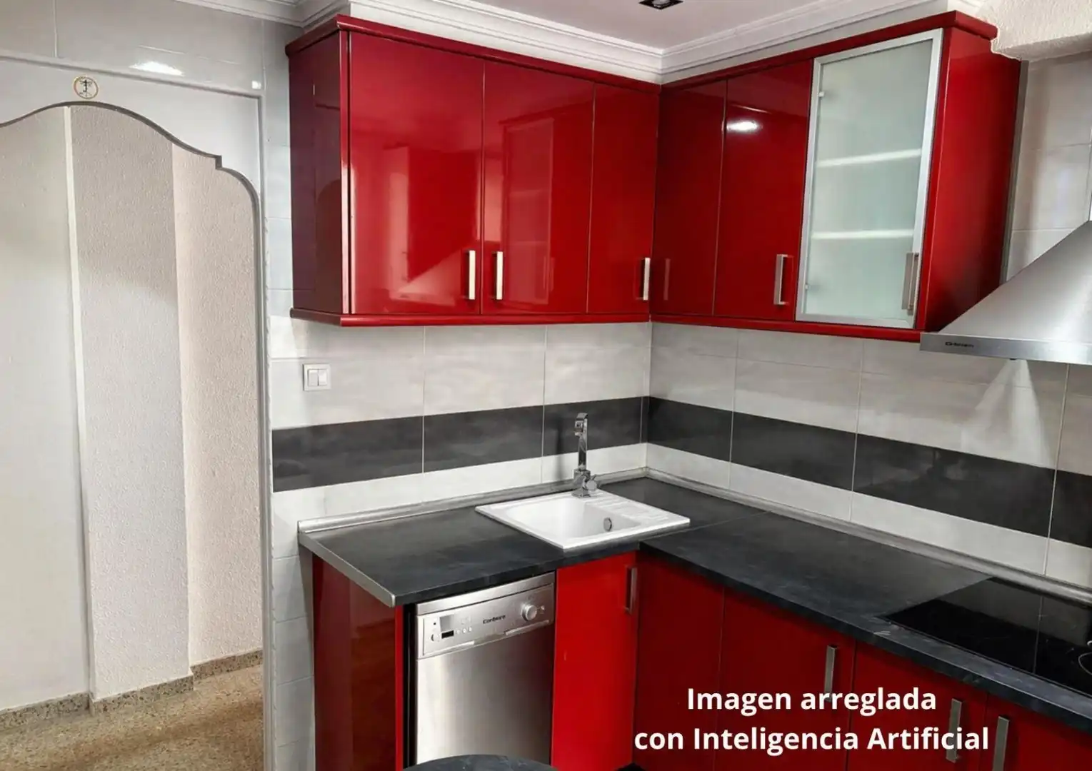 Cocina de Piso en venta en Valencia con Aire acondicionado y Balcón
