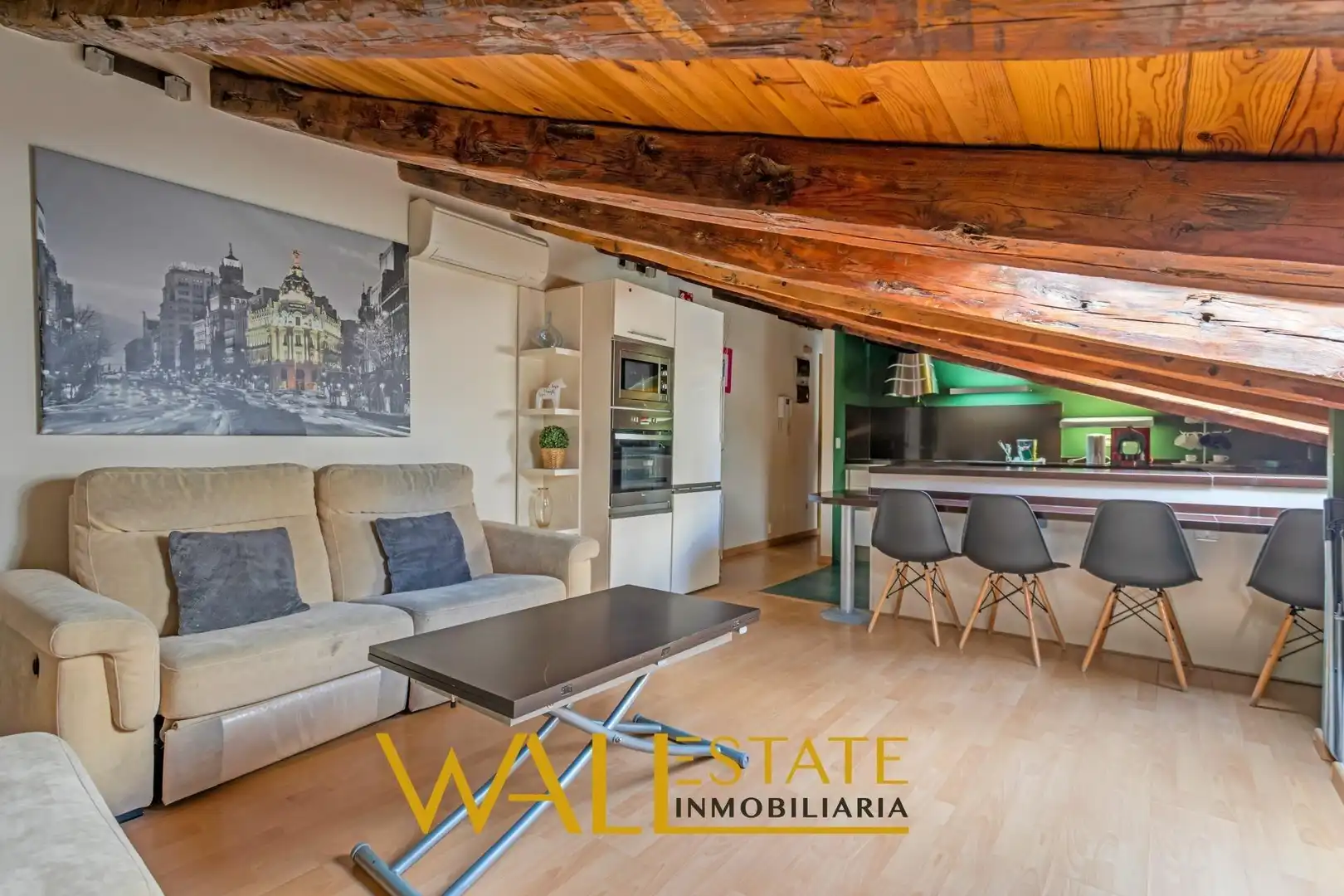 Balcony of Flat for sale in Madrid  with Air Conditioner and Heating