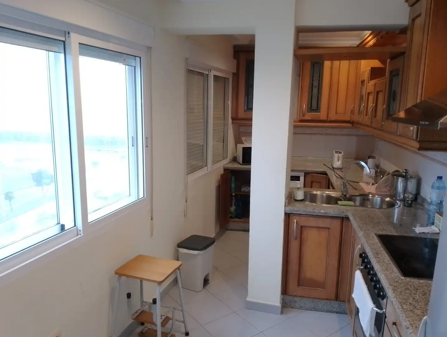 Kitchen of Flat for sale in Ribeira  with Heating, Parquet flooring and Terrace