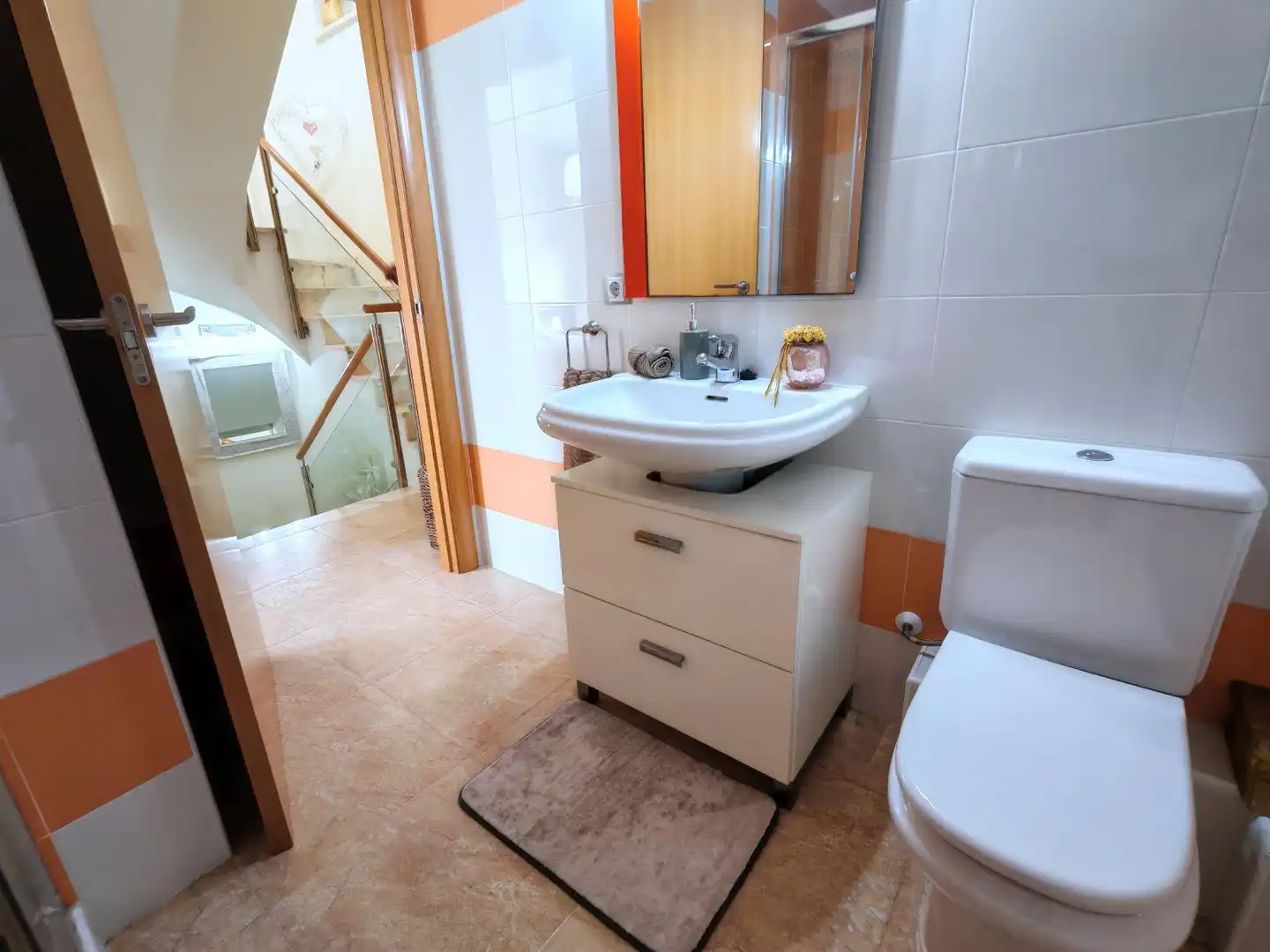 Baño de Casa adosada en venta en El Vendrell con Aire acondicionado, Calefacción y Jardín privado