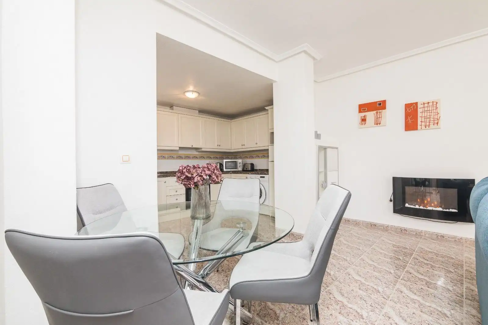 Esszimmer von Wohnung zur Miete in Orihuela mit Klimaanlage, Heizung und Terrasse