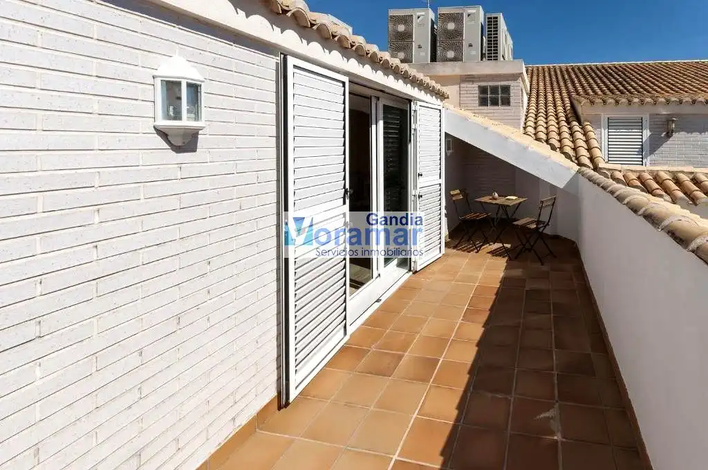 Terrasse von Maisonette zur Miete in Gandia mit Klimaanlage, Heizung und Terrasse
