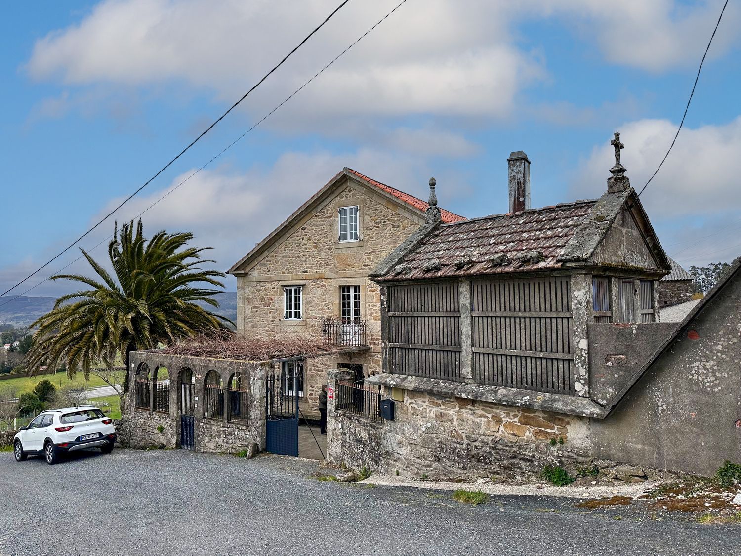 Vista exterior de Casa o chalet en venta en A Estrada  con Calefacción, Jardín privado y Parquet