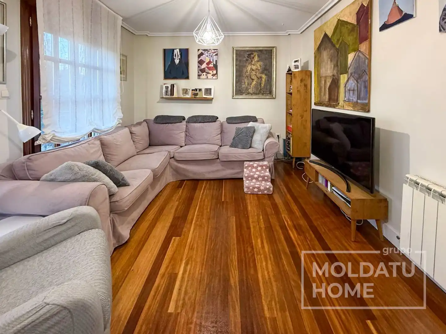 Living room of Houses for sale in Abanto y Ciérvana-Abanto Zierbena  with Heating, Private garden and Terrace