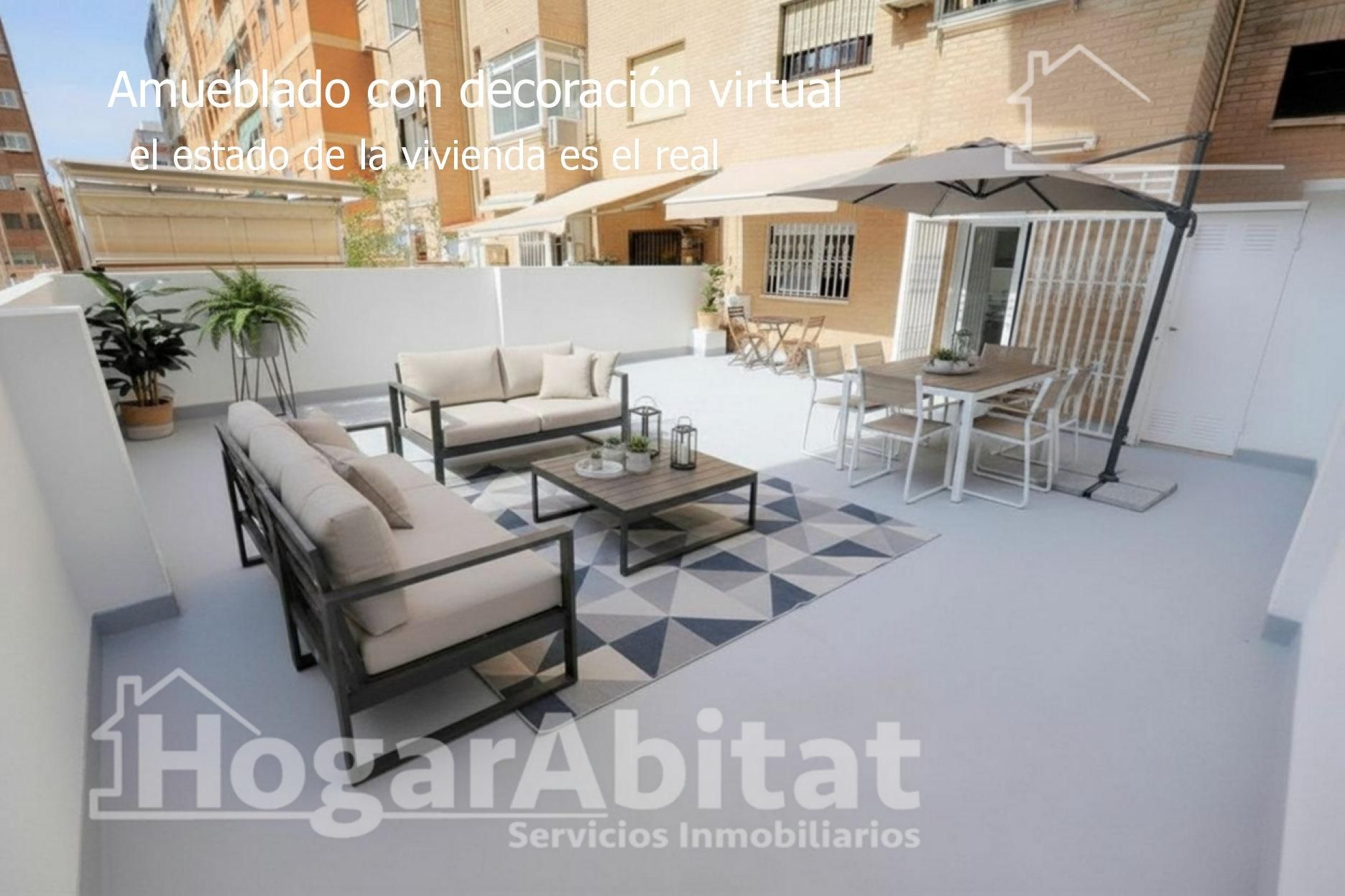 Terrace of Flat for sale in  Valencia Capital  with Air Conditioner, Heating and Terrace