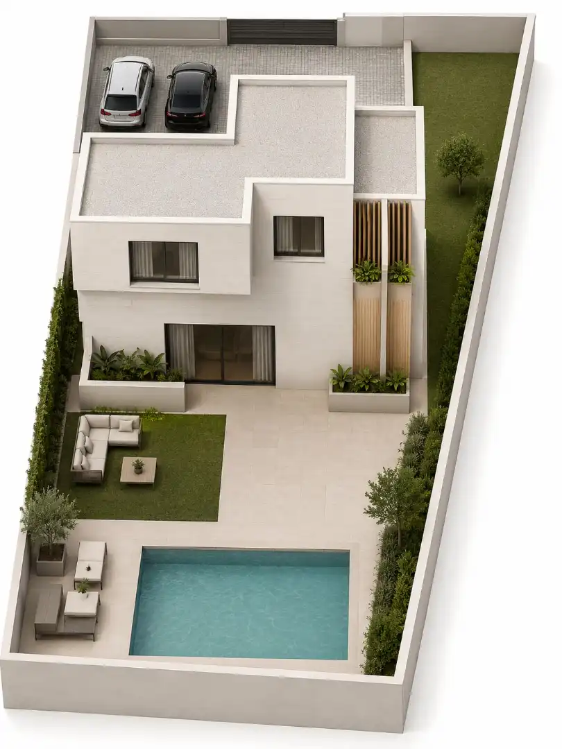 Terraza de Casa adosada en venta en Parla