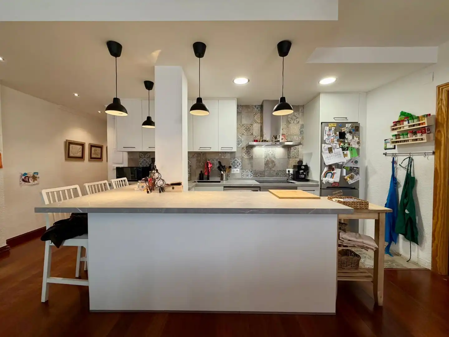 Kitchen of Flat for sale in Granada  with Air Conditioner, Parquet flooring and Balcony