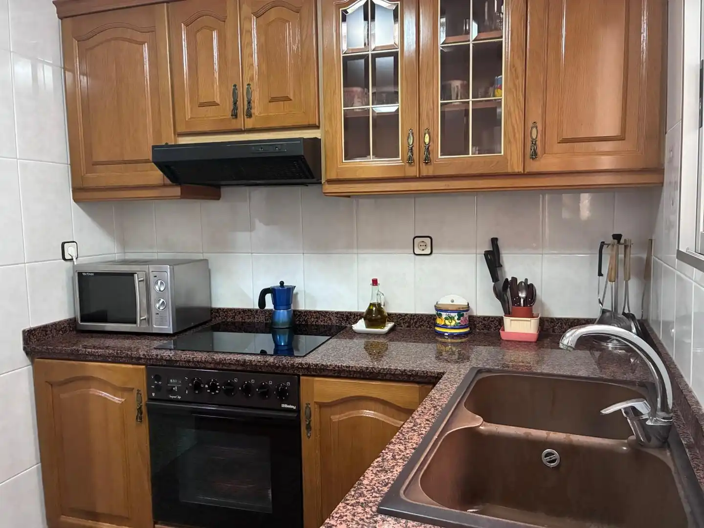 Kitchen of Flat for sale in Cullera  with Oven and Balcony