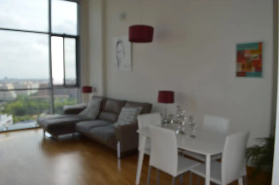 Living room of Lofts for rent in Valencia  with Air Conditioner, Heating and Parquet flooring