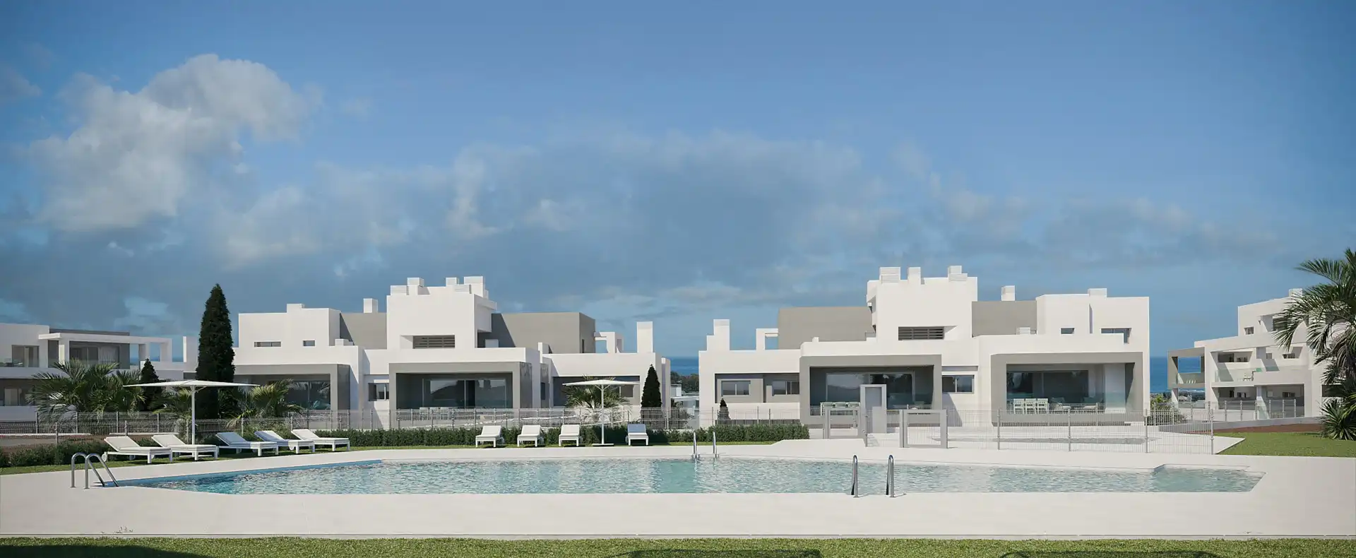 Vista exterior de Apartamento en venta en Marbella con Aire acondicionado, Terraza y Piscina