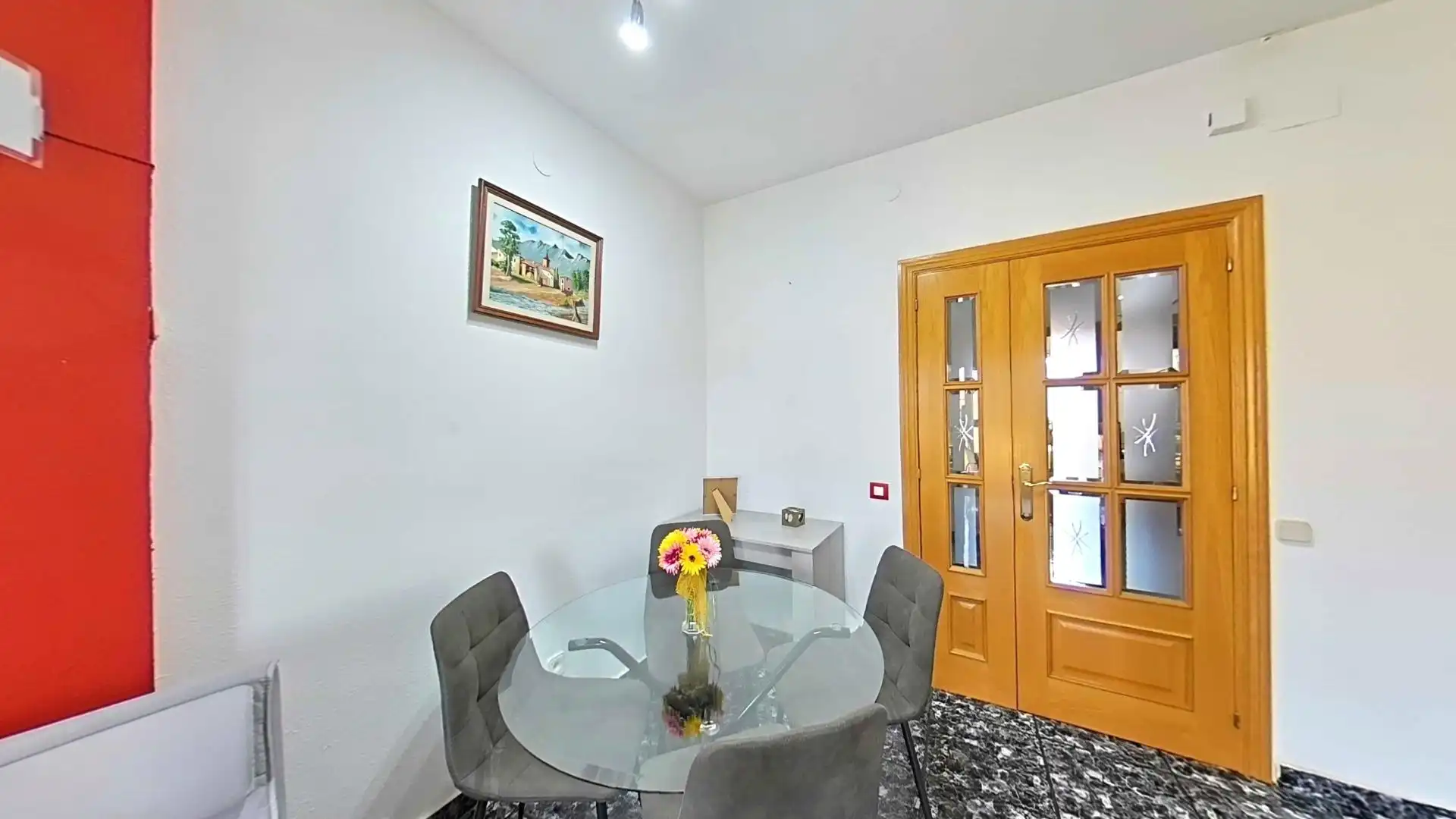 Esszimmer von Wohnung zum Verkauf in Sabadell mit Heizung, Parkett und Balkon