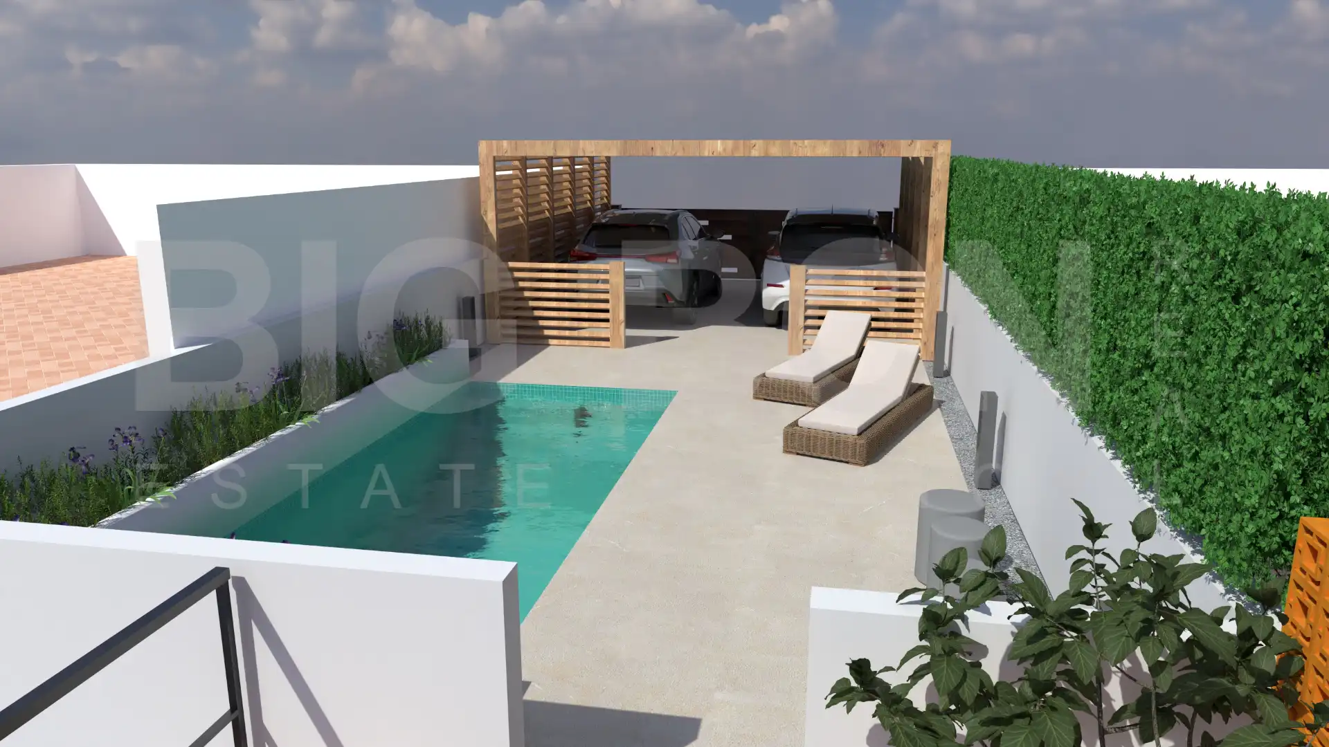 Piscina de Casa o chalet en venta en Esplugues de Llobregat con Aire acondicionado, Calefacción y Jardín privado